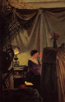 Felix Vallotton - Gabrielle Vallotton at the Piano